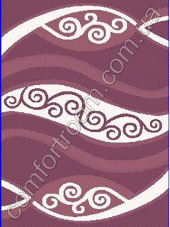 Килим Porto Shaggy B606A dark violet